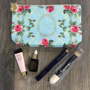 Estee Lauder Floral Cosmetic Bag - Advanced Night Repair, makeup brush & etc.